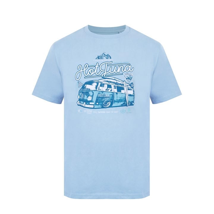 Hot Tuna Men's Blue Crew T Shirt in Size M, Sports Direct