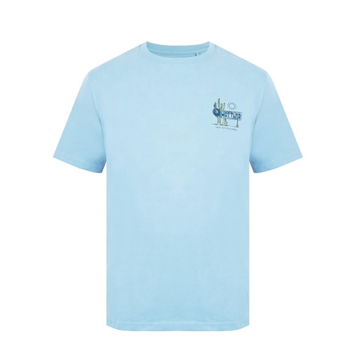 Hot Tuna Men' Blue Crew T Shirt in Size S, Sports Direct