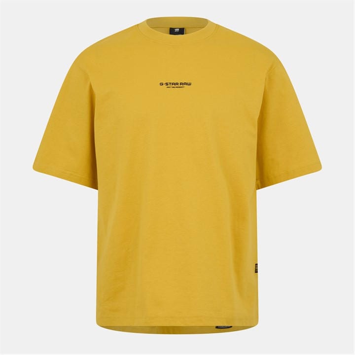 G Star Men' Yellow Logo T-Shirt in Size S, Sports Direct