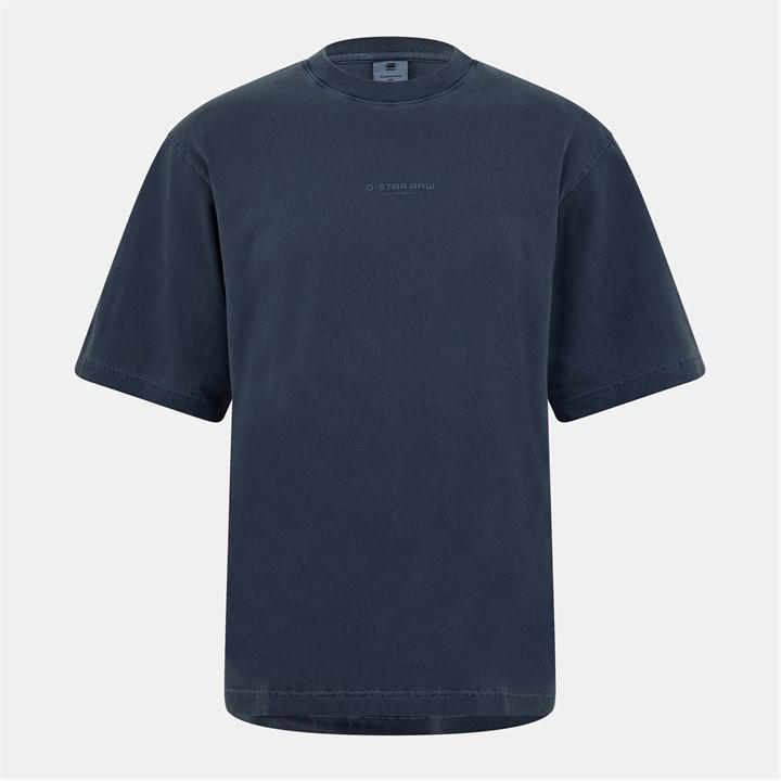 G Star Men's Blue Logo T-Shirt in Size M, Sports Direct