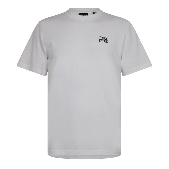 Daily Paper Men' White Smoothie Regular Fit T-Shirt in Size S, Sports Direct