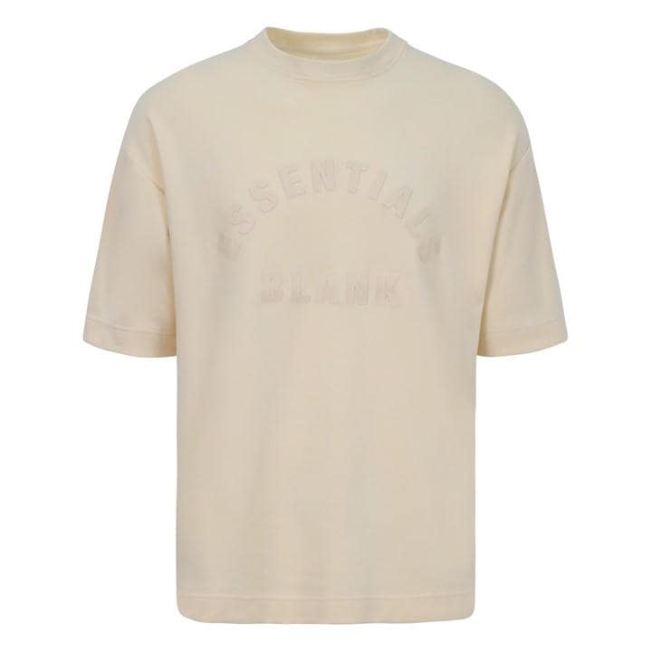 Blank Essentials Men's Cream Arch T-Shirt in Size XL, Sports Direct
