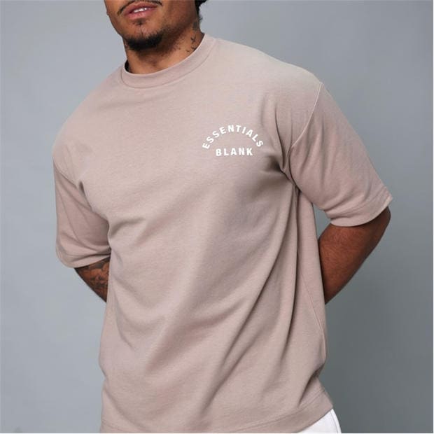 Taupe - Blank Essentials - Arch T-Shirt Mens