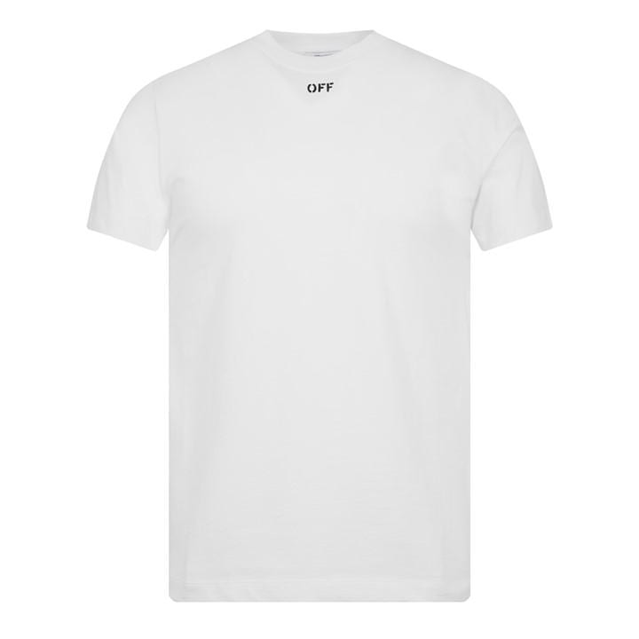 Off White Men's White Off Arrow Slim Cotton Short Sleeve T-Shirt in Size XL, Sports Direct