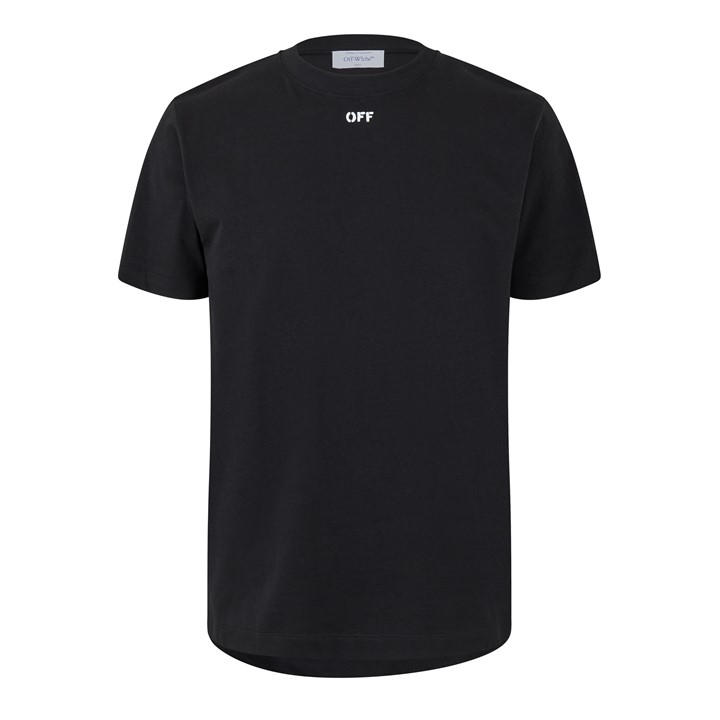 Off White Men's Black Arrow Slim Cotton Short Sleeve T-Shirt in Size XS, Sports Direct