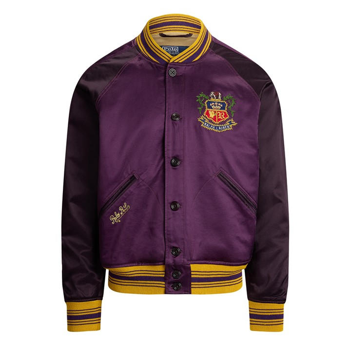 Polo Ralph Lauren Men's Purple Bomber Jacket in Size L, Sports Direct