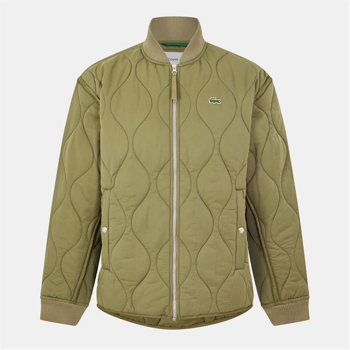 Lacoste Men' Green Blouson Lightweight Quilted Jacket in Size S, Sports Direct
