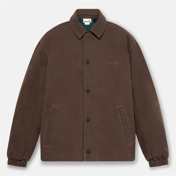 Timberland Men's Brown Coach Canvas Overshirt in Size M, Sports Direct