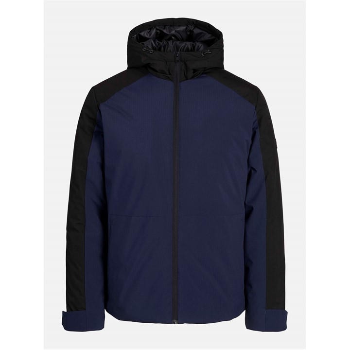 Jack And Jones Men's Blue Transitional Short Puffer Jacket in Size L, Sports Direct