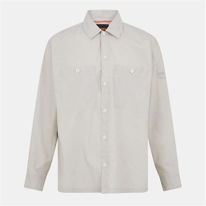 Boss Men's Beige Locky 2 Overshirt in Size L, Sports Direct