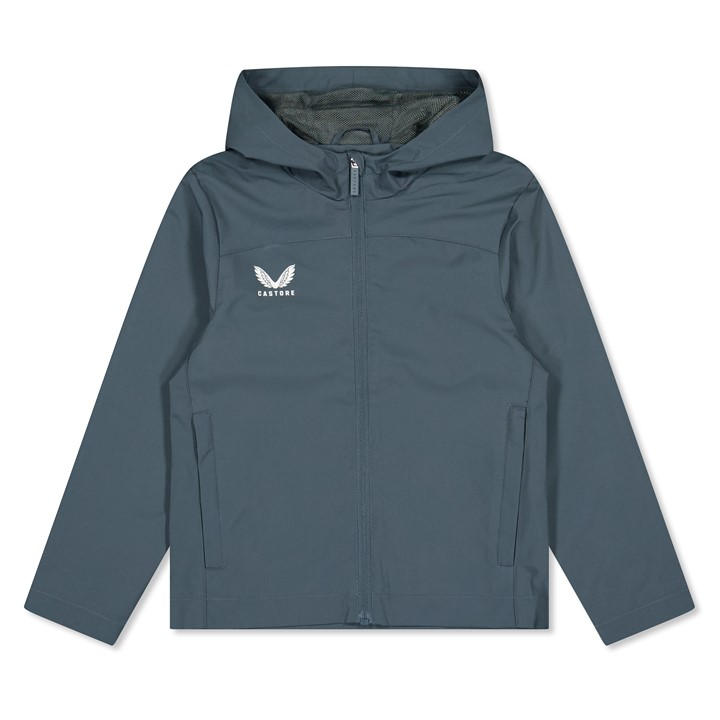 Castore  Kids Grey ' Rain Anorak Jacket in Size 9 - 10 Years, Sports Direct