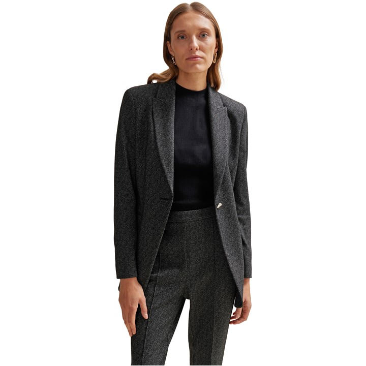 Boss Women's  Jubeka Single-Breasted Structured Blazer in Size 6, Sports Direct