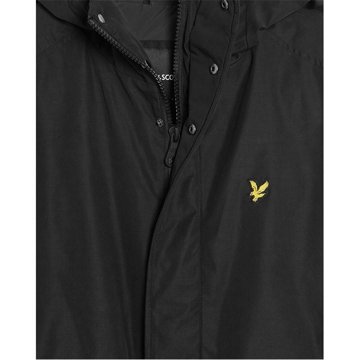 Lyle And Scott Men's Black Membrane Quilted Jacket in Size XL, Sports Direct