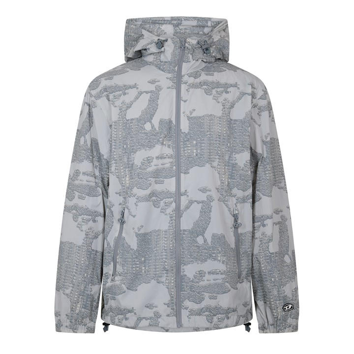 Diesel Men's Grey Bomber Jacket in Size L, Sports Direct