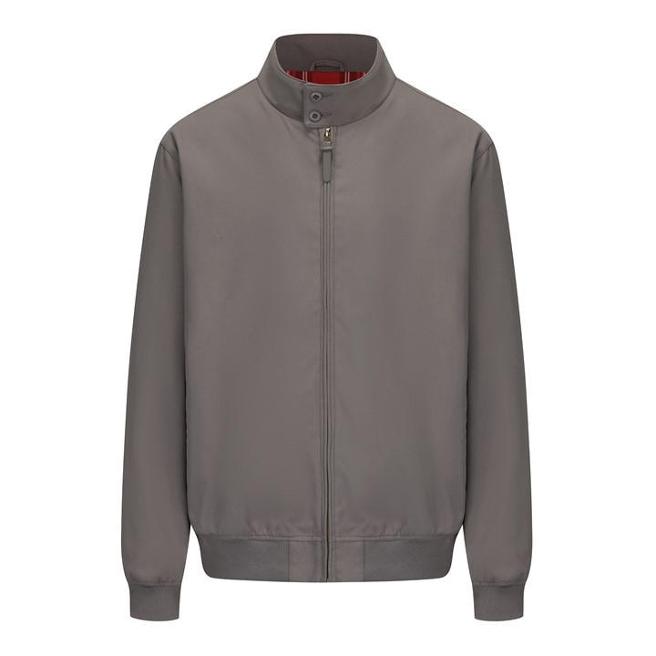 Soulcal Men's Grey Soul Ribbed Zip Harrington Jacket in Size 2XL, Sports Direct