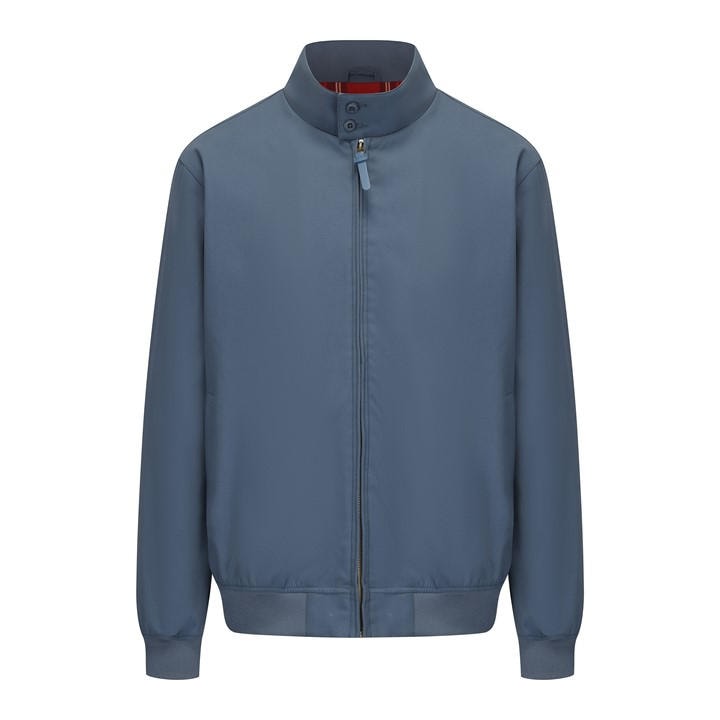 Soulcal Men's Blue Soul Ribbed Zip Harrington Jacket in Size 2XL, Sports Direct