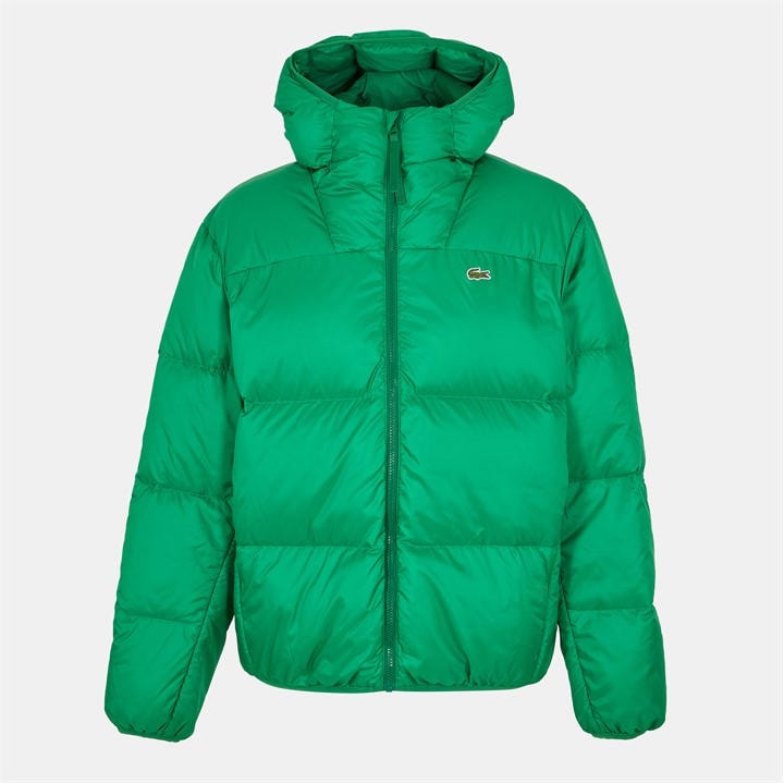 Lacoste Men's Green Insulated Quilted Puffer Jacket in Size M, Sports Direct