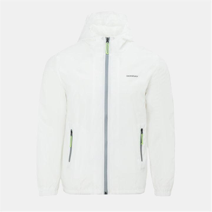 Donnay Men's White Lightweight Waterproof Windbreaker in Size XS, Sports Direct