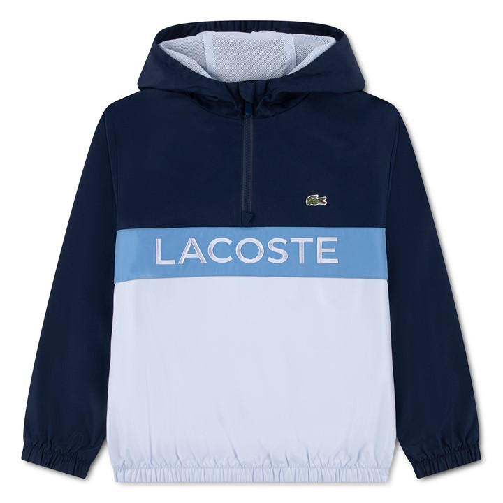 Lacoste Boys Blue Kids' Windbreaker in Size 9 - 10 Years, Sports Direct
