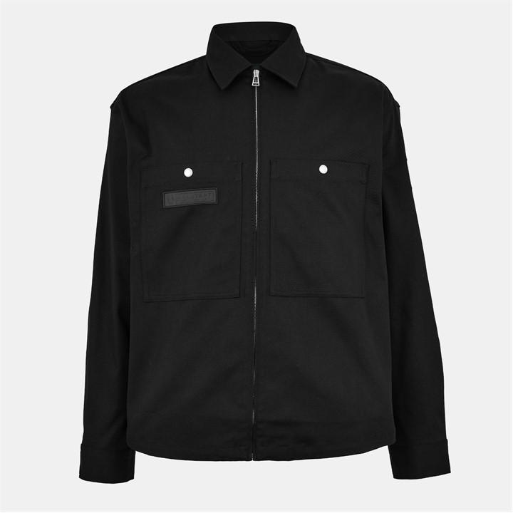 Belstaff Men' Black Overshirt in Size S, Sports Direct