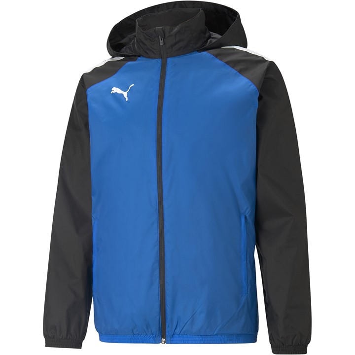 Puma Men's Blue Teamliga All Weather Jacket Anorak in Size M, Sports Direct