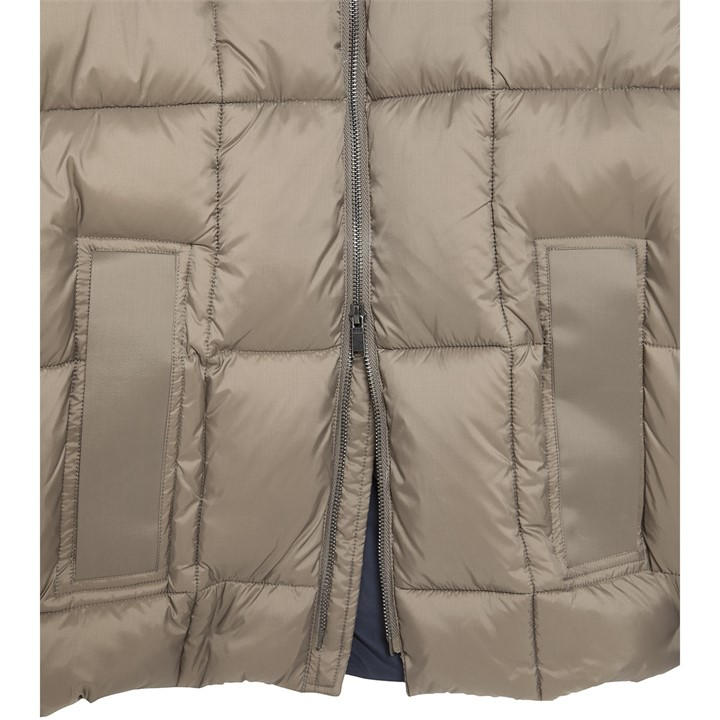 Lyle And Scott Men's Brown Cocoon Long Puffer Jacket in Size XS, Sports Direct
