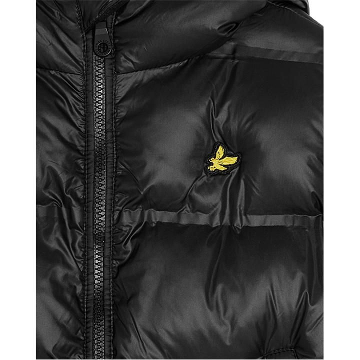 Lyle And Scott Boys Black Kids' Cropped Short Puffer Jacket in Size 14+ Years, Sports Direct