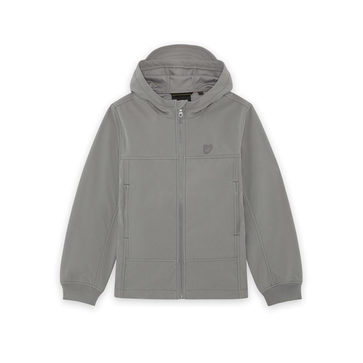 Lyle And Scott Boys Grey Kids' Eagle Softshell Jacket in Size 12 - 13 Years, Sports Direct