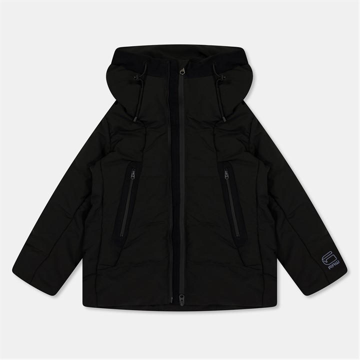 G Star Boys Black Kids' Cayley Quilted Medium Puffer Jacket in Size 11 - 12 Years, Sports Direct