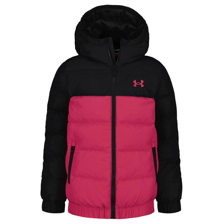 Under Armour Girls Pink Kids' Lightweight Puffer Jacket in Size M, Sports Direct