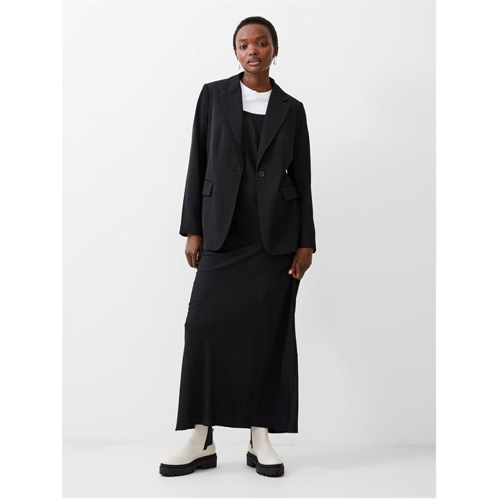 French Connection Women's Black Harrie Structured Tailored Blazer in Size 14, Sports Direct