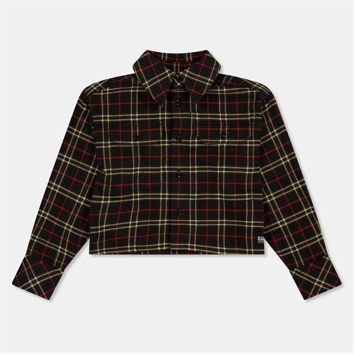 G Star Girls  Kids' Cropped Workwear Overshirt in Size 8 - 9 Years, Sports Direct