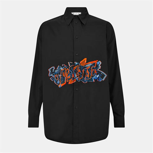 Off White - Men's Grf Cp Button-Front Oversize Overshirt