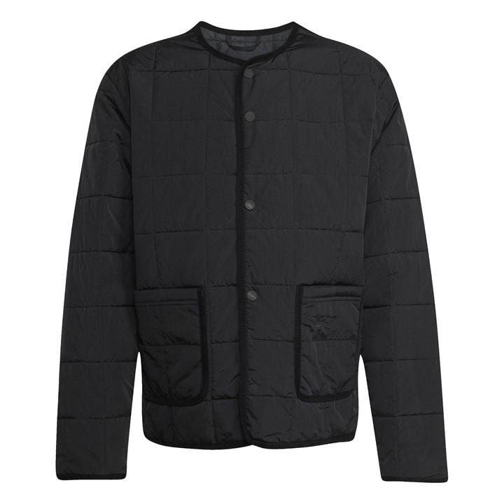Adidas Men's Black Quilted Jacket in Size L, Sports Direct