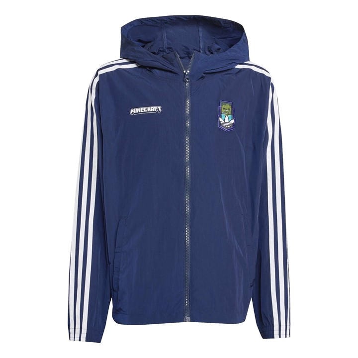 Adidas Boys Black Windbreaker in Size 15 - 16 Years, Sports Direct