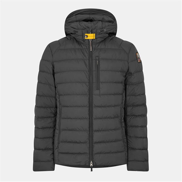 Black 541 - PARAJUMPERS - Men's Last Minute Duck Down Water Resistant Windproof Short Puffer Jacket