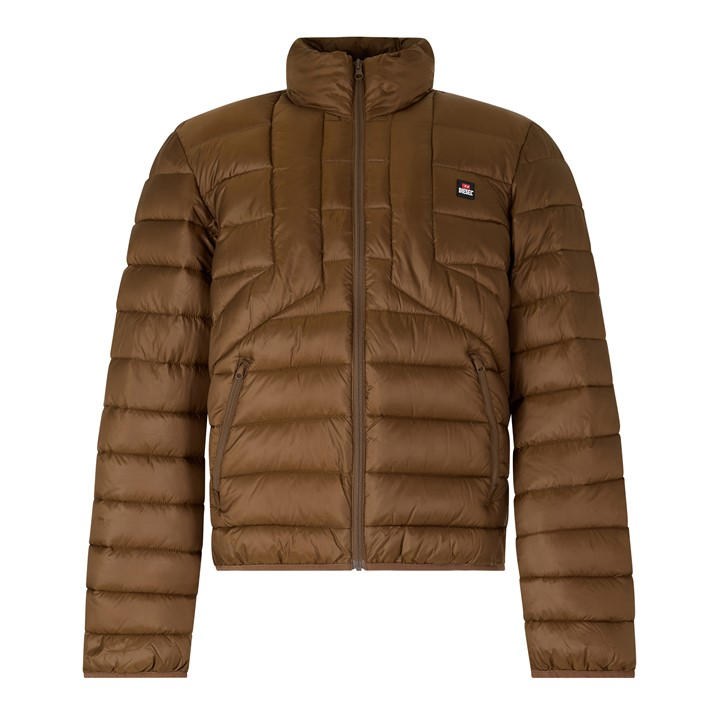 Diesel Men's Brown W-Dwain-Outnoh Puffer Jacket in Size XL, Sports Direct