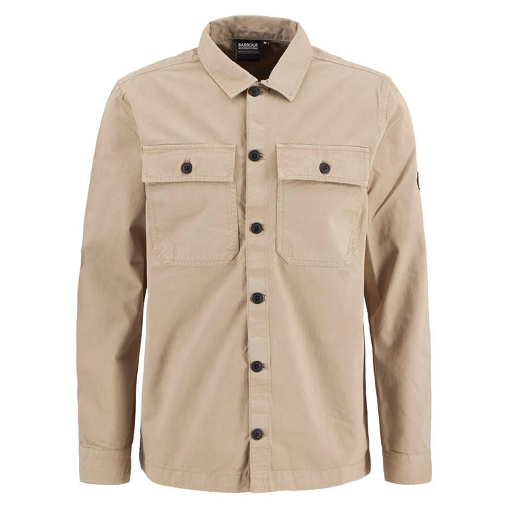 International  Men's  Arlo Cotton Long Sleeve Overshirt, Football by Barbour  in Size 2XL, Sports Direct