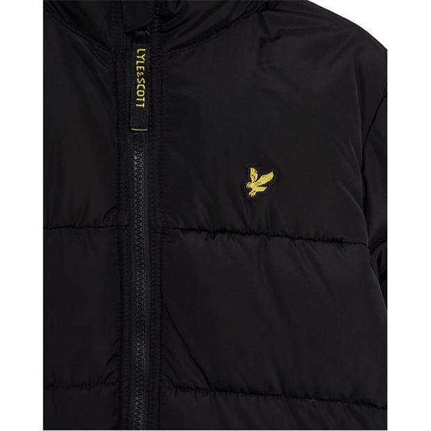 Black Z865 - Lyle and Scott - Kids' Quilted Short Puffer Jacket