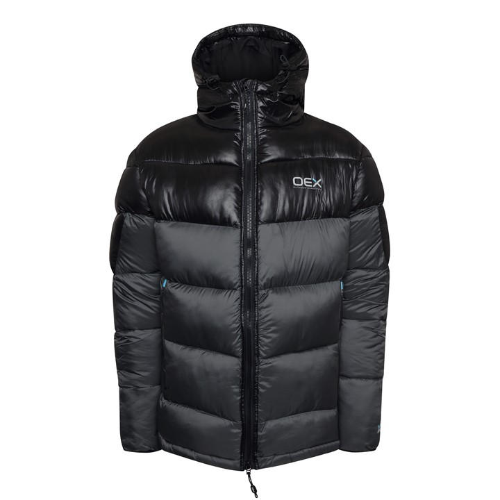 Oex Men's Black Munro Pad Jacket in Size XL, Sports Direct