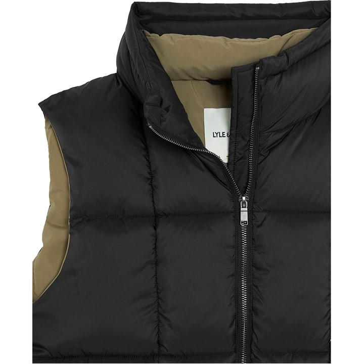 Lyle And Scott Men's Black Cocoon Gilet in Size XL, Sports Direct