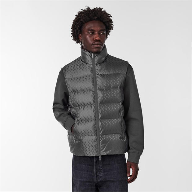 Hõbe U8092 - Armani Exchange - Men's Down Quilted Sleeveless Gilet