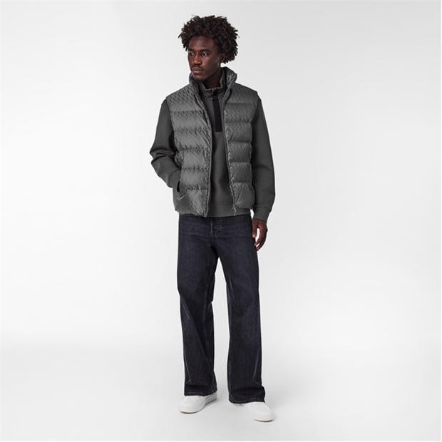 Hõbe U8092 - Armani Exchange - Men's Down Quilted Sleeveless Gilet