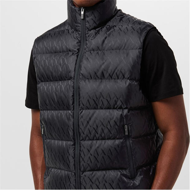 Sügavsinine - Armani Exchange - Men's Down Quilted Sleeveless Gilet