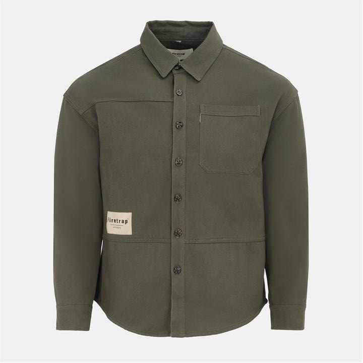 Firetrap Men's Grey Heavy Shirt in Size 2XL, Sports Direct