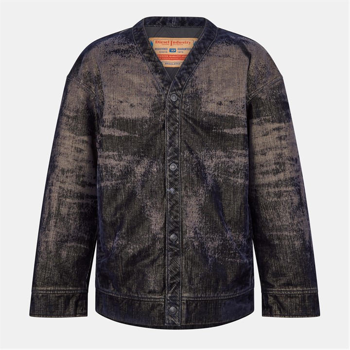 Diesel Men's Designer Denim Button-Through Jacket Blue Extra Large - Image 2