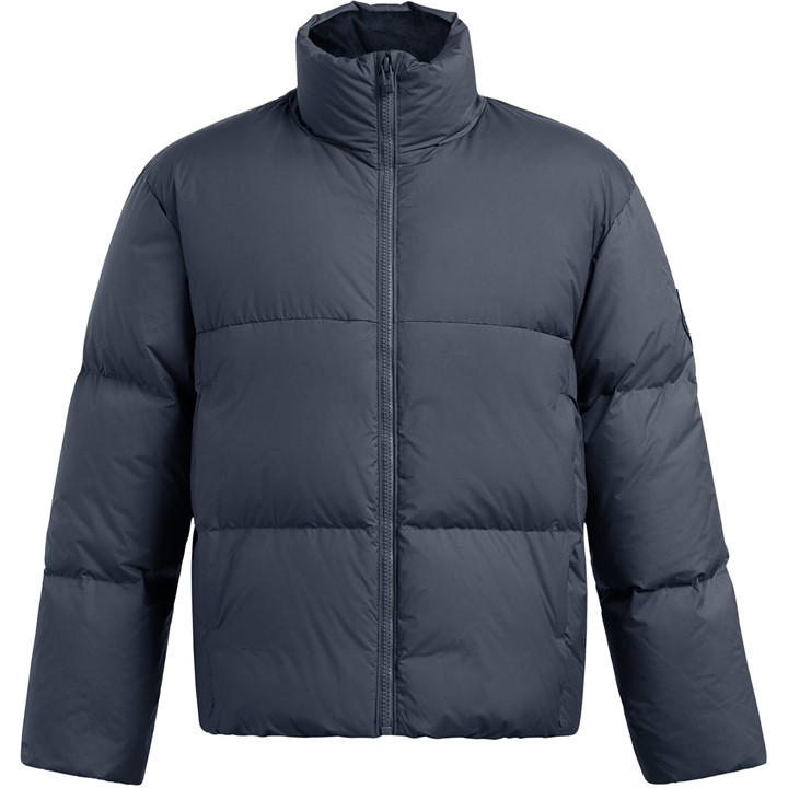 Under Armour Men's Grey Quilted Water-Repellent Puffer Jacket in Size L, Sports Direct