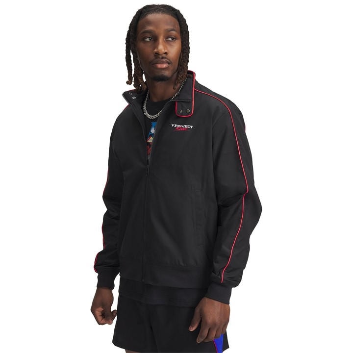 Under Armour Men' Black Project Rock Warmup Jacket in Size S, Sports Direct