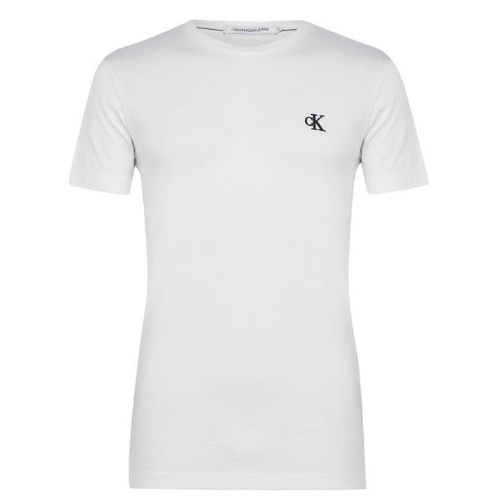 Calvin Klein Jeans Men's White Calvin Essential T Shirt in Size 2XS, Sports Direct