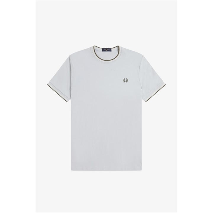 Fred Perry Men' Blue Twin Tipped T-Shirt in Size S, Sports Direct